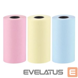 Tarvikud ja tarvikud Hurtel  Set of colorful paper rolls for the HURC9 cat mini thermal printer - 3 pcs. 