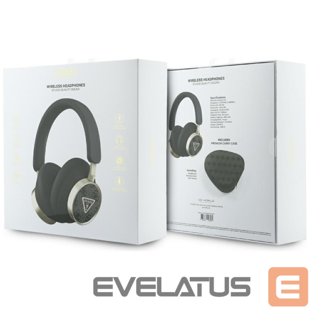 Muud kaubad Guess Wireless headphones Guess ENC GUBHC15P4MRCTK (4G Triangle Logo) black