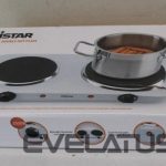 Elektriline ahi Tristar  SALE OUT.  Free standing table hob | KP-6245 | Number of burners/cooking zones 2 | Rotary | White | DAMAGED PACKAGING | Electric 