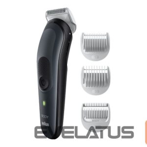 Juukselõikur Braun  Body Groomer | BG3340 | Cordless | Black/Grey 