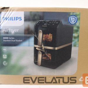 Lauagrillid Philips  SALE OUT.  Dual Basket Airfryer | NA462/70 4000 Series | Power 2750 W | Capacity 10 L | Rapid Air technology | Black | DAMAGED PACKAGING, SCRATCHES , BROKEN CORPUS 