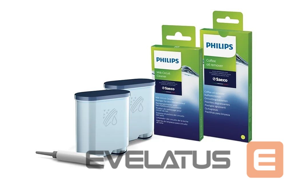 Filtrid ja tarvikud Philips | Coffee maker Maintenance kit: oil, 2xAquaClean, 6xcoffee oil remover tablets, 6xMilk circuit cleaner sachets | CA6707/10