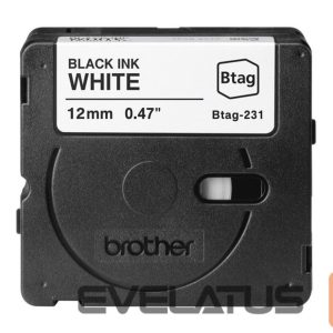 Tarvikud ja tarvikud Brother  BTAG-231 | Black on White | Btag 