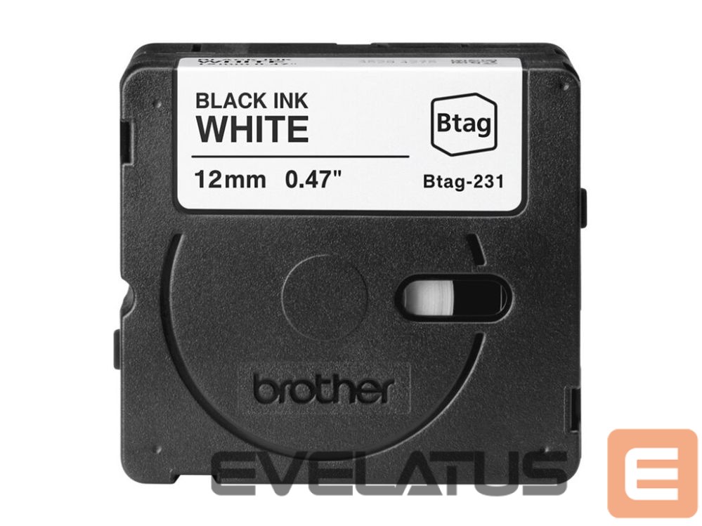 Tarvikud ja tarvikud Brother BTAG-231 | Black on White | Btag