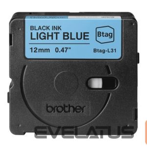 Tarvikud ja tarvikud Brother  BTAG-L31 | Black on Light Blue | Btag 