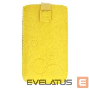 Universaal mobiiltasku iLike Universal Leather Pocket Case XL Yellow