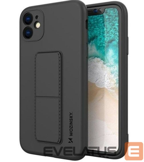 Tagakaaned Wozinsky Apple Kickstand Case flexible silicone iPhone 11 Black