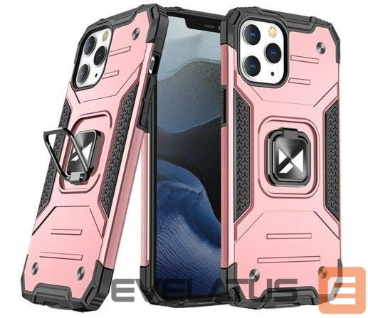 Tagakaaned Wozinsky Apple iPhone 13 Pro Ring Armor Case Kickstand Tough Rugged Pink
