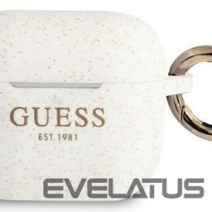 Korpus kõrvaklappidele Guess Apple AirPods 3 cover Silicone Glitter White