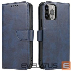 Kaaned - kaaned iLike Samsung Galaxy A34 5G cover with flip wallet stand Blue