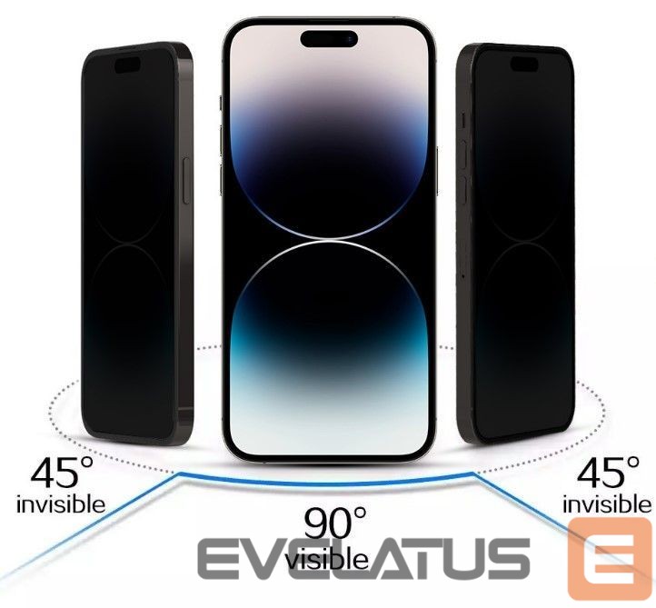 Kaitseklaasid iLike Apple IPHONE 15 PRO TEMPERED PRIVACY GLASS Black