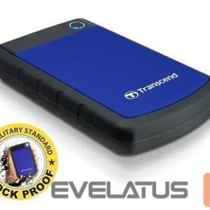 Kõvaketas HDD Transcend  External HDD||StoreJet|1TB|USB 3.0|Colour Blue|TS1TSJ25H3B 