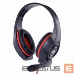 Kõrvaklapid Gembird  HEADSET GAMING/RED/BLACK GHS-05-R 