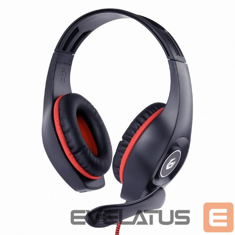 Kõrvaklapid Gembird HEADSET GAMING/RED/BLACK GHS-05-R