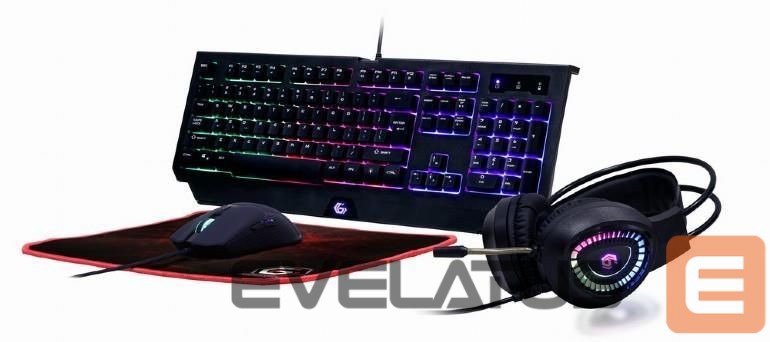 Arvuti klaviatuur Gembird KEYBOARD USB GAMING KIT ENG/PHANTOM GGS-UMGL4-01