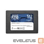 Kõvaketas SSD Patriot  SSD||P210|512GB|SATA 3.0|Write speed 430 MBytes/sec|Read speed 520 MBytes/sec|2,5"|TBW 240 TB|P210S512G25 