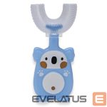Hambahari Kiddyz  U1 Manual Tooth brush kids 2–6 years U shape soft silicone bristles + Dustproof case Blue