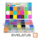 Mänguasjad Kiddyz  4400pcs Bracelet Making Kit Rubber Bands Hooks Clips & Charms Organized Storage Box Multicolor 