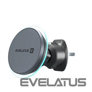 Automaatne hoidja Evelatus  MagSafe Qi wireless charging magnet air vent mount (for Car air vent) Black