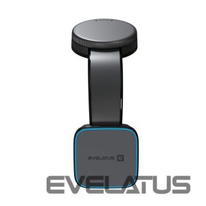 Autolaadijad Evelatus  MagSafe Qi wireless charging magnetic bendable 360 Swivel suction cup mount (for Car dashboard/Car windscreen) Black