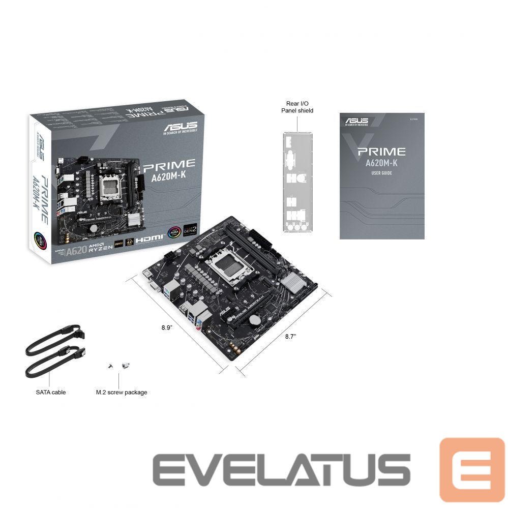 Intel protsessori emaplaat Asus PRIME A620M-K