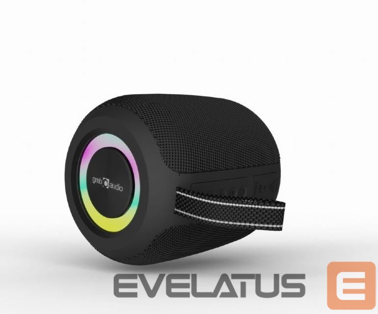 juhtmega kõlarid Gembird Portable Speaker||Black|Portable/Wireless|Bluetooth|SPK-BT-LED-05-BK
