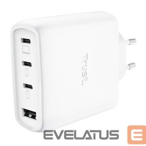 Laadijad ja juhtmed Trust  MOBILE CHARGER WALL MAXO 65W/4-PORT GAN WHITE 26068 