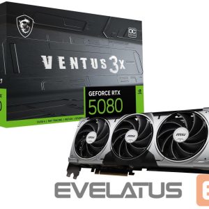 Graafikakaart / ideokaardid MSI  Graphics Card||NVIDIA GeForce RTX 5080|16 GB|GDDR7|256 bit|PCIE 5.0 16x|Dual Slot Fansink|1xHDMI|3xDisplayPort|RTX508016GVENTUS3XOC 