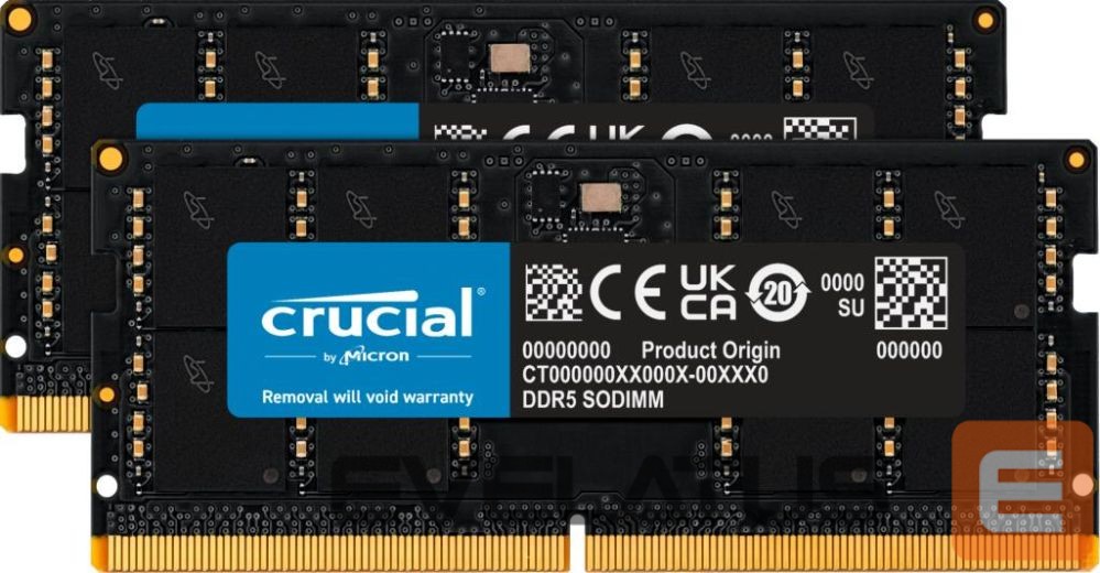 Operatiivmälu DDR4 Crucial NB MEMORY 64GB DDR5-5600 SO/KIT2 CT2K32G56C46S5