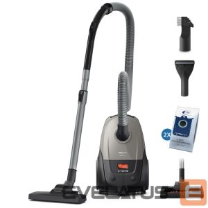 Tolmuimeja Philips  Vacuum Cleaner||Input power 850 W|Dust capacity 3 L|Cylinder vacuum|Cleaning type Dry|Dust container Dust bag|Colour Black/Grey|XD2152/12 
