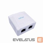 Võrgulülitid Gembird  CABLE ACC MOUNT BOX CAT6A FTP/2P NCAC-2F6A-01 