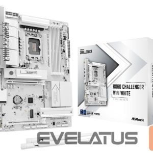 Intel protsessori emaplaat Asrock  Mainboard||Intel B860|LGA 1851 (Socket V1)|ATX|RAM DDR5-SDRAM|4xSlots|Wi-Fi Yes|Bluetooth Yes|1xNumber of M.2 (M) slots|B860CHALLENGERWIFIWH 