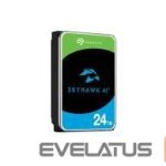 Kõvaketas HDD SeaGate  HDD||SkyHawk AI|24TB|SATA 3.0|256 MB|7200 rpm|Discs/Heads 10/20|3,5"|ST24000VE002 