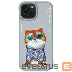 Muud kaubad Nimmy  Nimmy Glasses Cool Cat iPhone 15 Case - Gray 