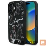 Muud kaubad Karl Lagerfeld  Karl Lagerfeld Grained Pattern & Logo MagSafe Case for iPhone 16 - Black 