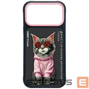 Muud kaubad Nimmy  Nimmy Glasses Cool Cat Case for iPhone 17 Pro - Black 