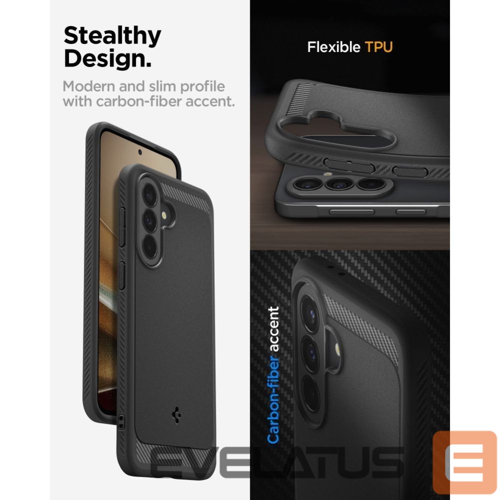 Muud kaubad Spigen Spigen Rugged Armor Case for Samsung Galaxy A37 5G - Black