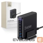 Muud kaubad Tech-Protect  Tech-Protect DC240W-GaN Charging Station 6 Ports 4 x USB-C 2 x USB-A 240W QC3.0 - Black 