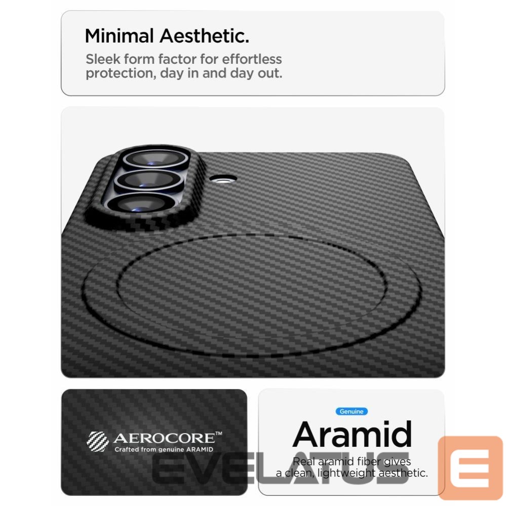 Muud kaubad Spigen Spigen AirSkin Aramid Mag MagSafe Case for Samsung Galaxy S26 - Black