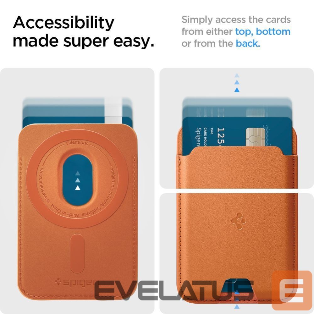 Muud kaubad Spigen Spigen Valentinus MagSafe Magnetic Phone Wallet - Orange