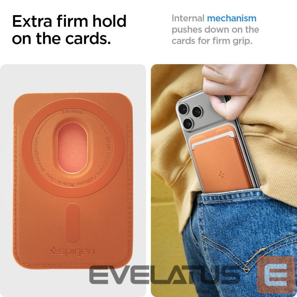 Muud kaubad Spigen Spigen Valentinus MagSafe Magnetic Phone Wallet - Orange