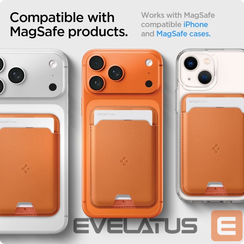 Muud kaubad Spigen Spigen Valentinus MagSafe Magnetic Phone Wallet - Orange