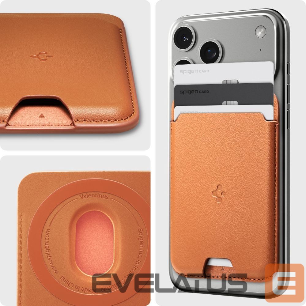Muud kaubad Spigen Spigen Valentinus MagSafe Magnetic Phone Wallet - Orange