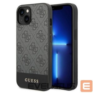 Muud kaubad Guess  Guess 4G Stripe Collection Case for iPhone 14 / 15 Plus - Gray 