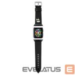 Muud kaubad Karl Lagerfeld  Karl Lagerfeld Ikonik Saffiano Karl Heads Strap for Apple Watch (38 / 40 / 41 mm) - Black 