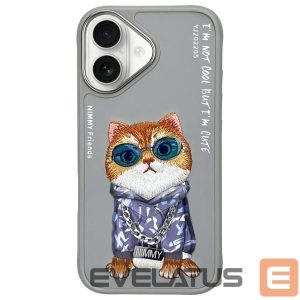 Muud kaubad Nimmy  Nimmy Glasses Cool Cat iPhone 16 Case - Gray 