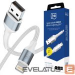 Muud kaubad 3MK  3mk Hyper Cable N-SERIES USB-A / Lightning 1m QC 3.0 5V/2.4A 12W - white 