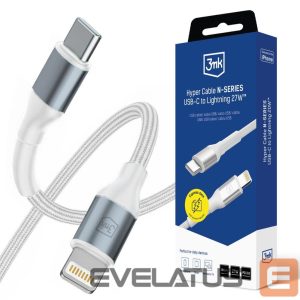 Muud kaubad 3MK  3mk Hyper Cable N-SERIES USB-C / Lightning 50cm PD 3.0 9V/3A 27W - white 