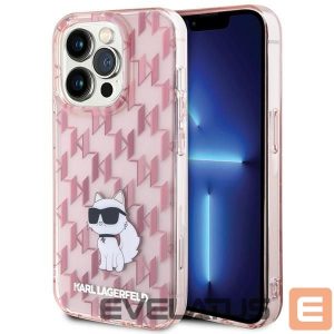 Muud kaubad Karl Lagerfeld  Karl Lagerfeld Monogram Choupette iPhone 15 Pro Case - Pink 