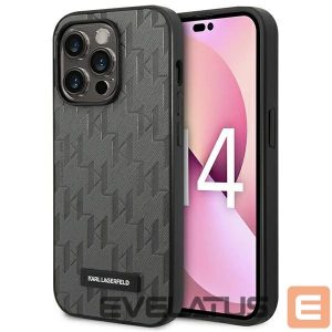 Muud kaubad Karl Lagerfeld  Karl Lagerfeld Saffiano Mono Metal Logo iPhone 14 Pro Max 6.7" Case - Gray 